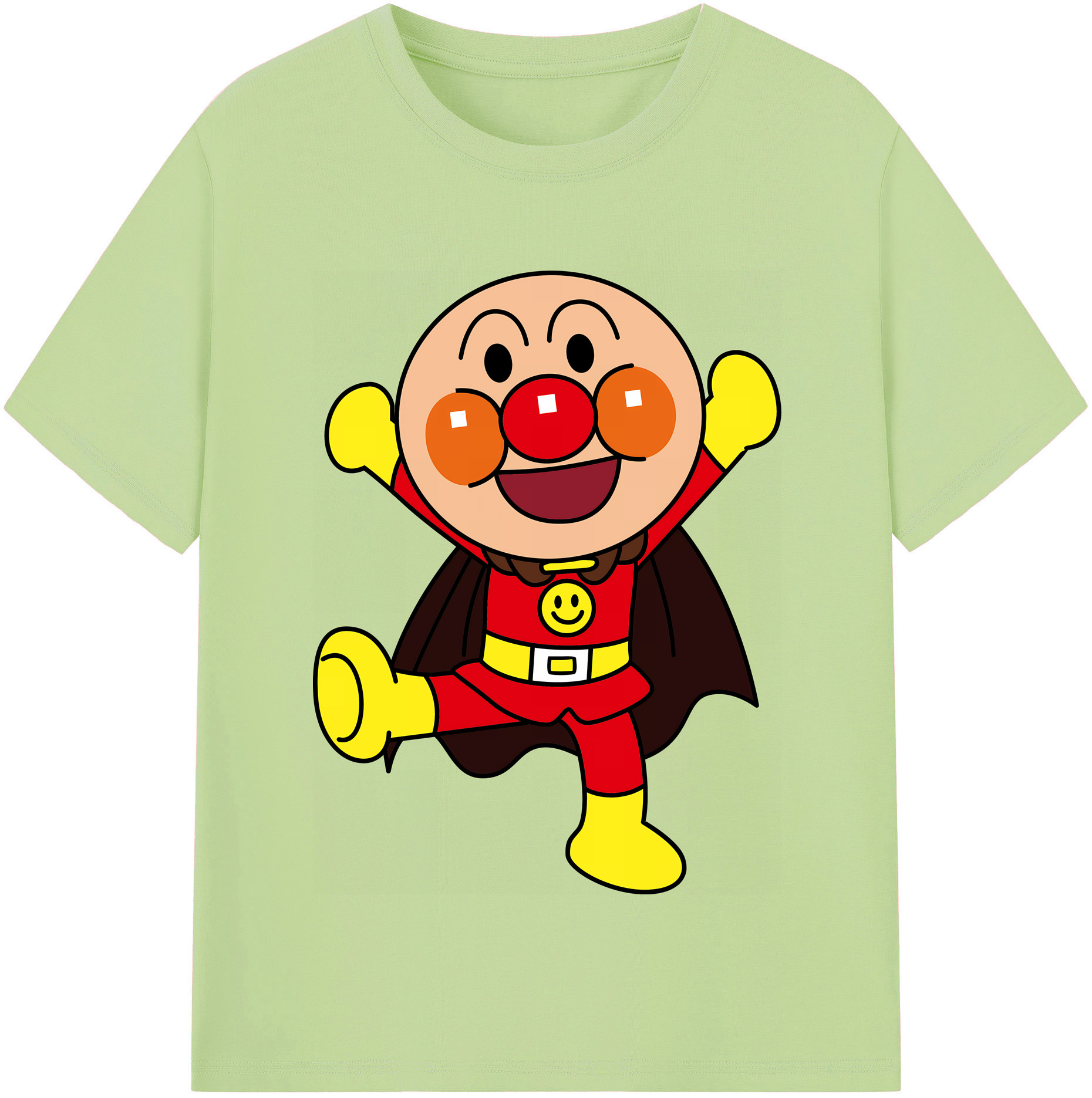 （画像用） アンパンマン Anpanman 綿100％半袖Tシャツ（フロントプリント）